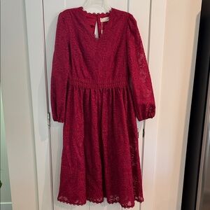 Rachel Parcell ladies Red Lace Dress
